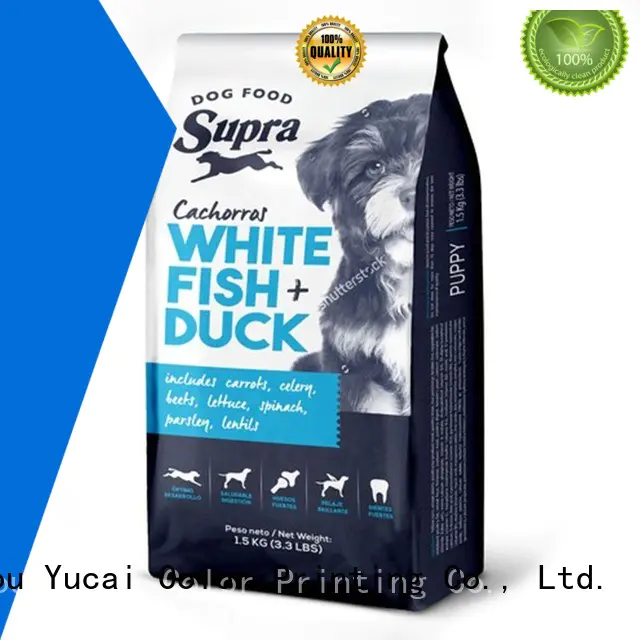 plastic food Food grade pet food packaging stand Yucai Brand