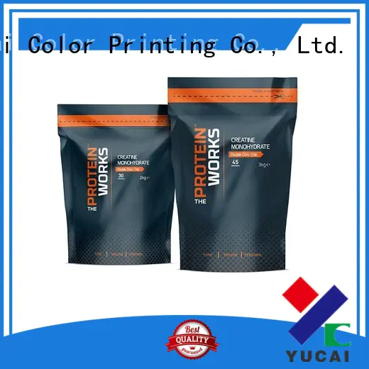 Yucai Brand pouches food Food grade wholesale food packaging printed