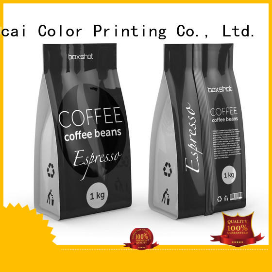 tea spouted custom printed coffee bags Yucai manufacture