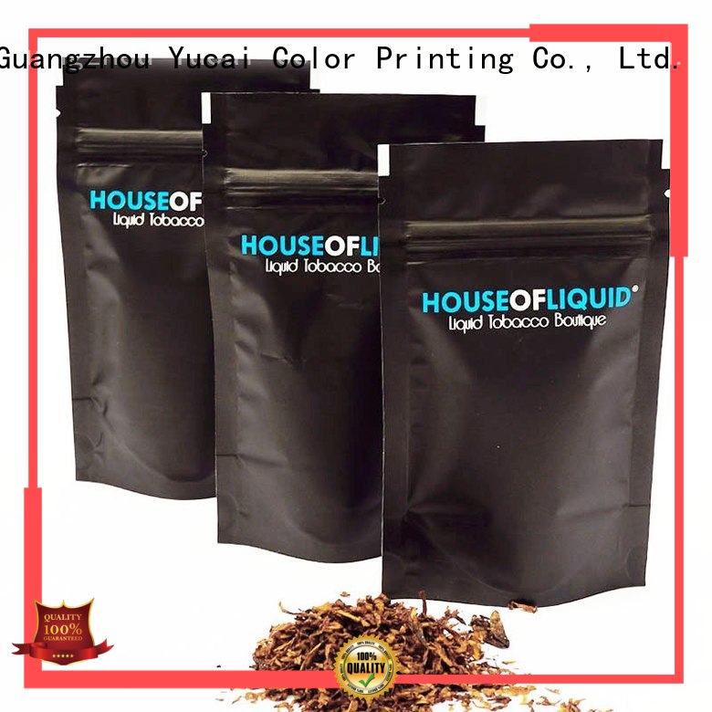 packaging pipe Food grade bags tobacco pouch Yucai