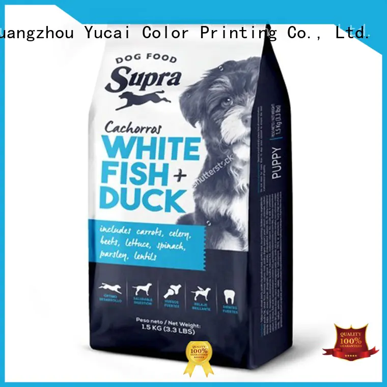 pet pouches pet food bag plastic Food grade Yucai Brand