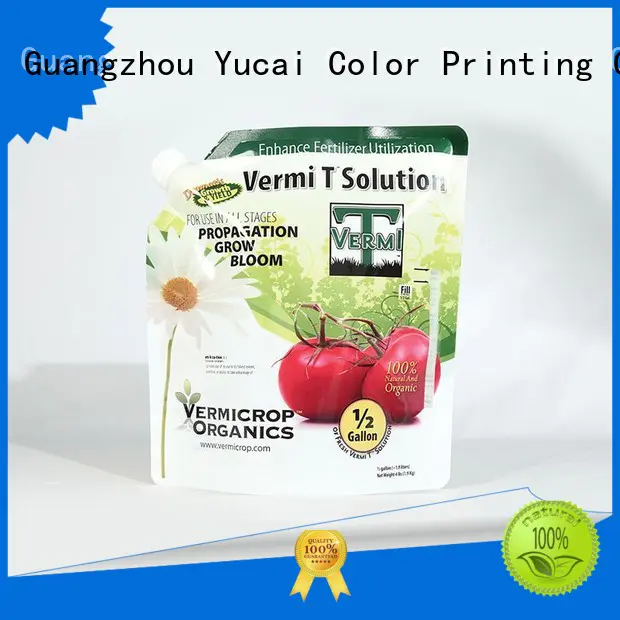 Yucai Brand Anti-corrosion Grade stand up fertilizer packaging