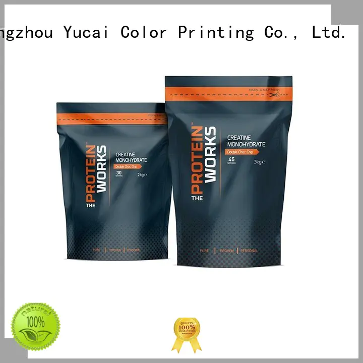 Yucai Brand printed Food grade wholesale food packaging stand supplier