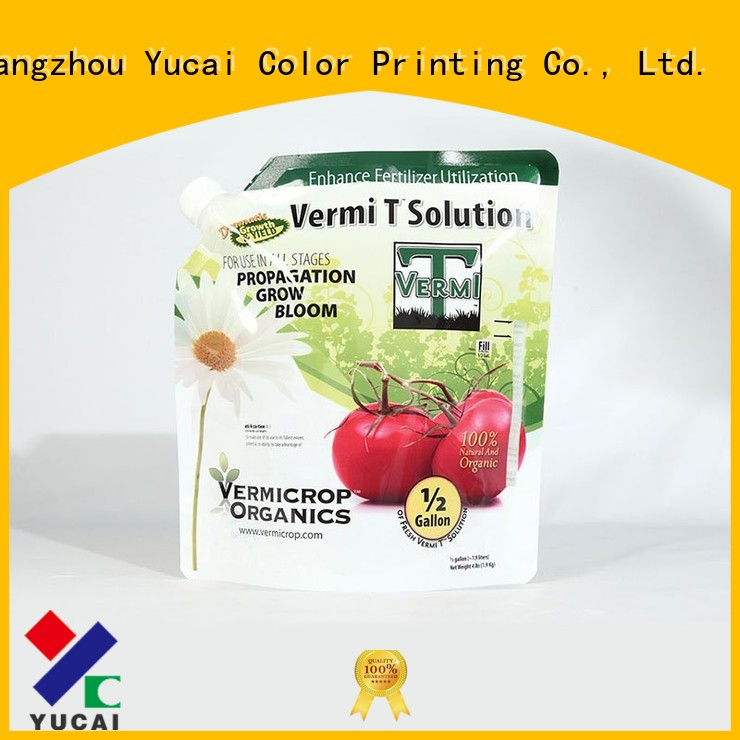 Yucai Brand packaging fertilizer packaging stand up factory