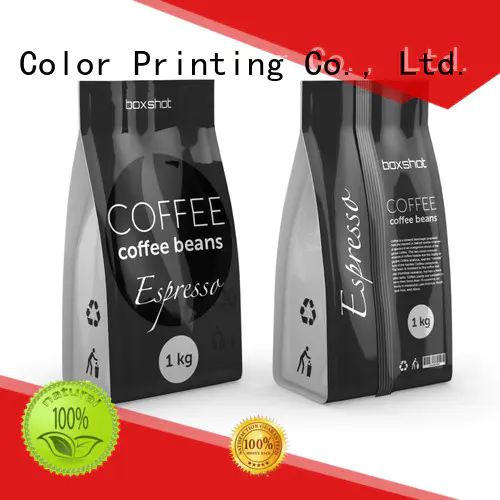 Yucai Brand coffee tea Food grade custom printed coffee bags spouted