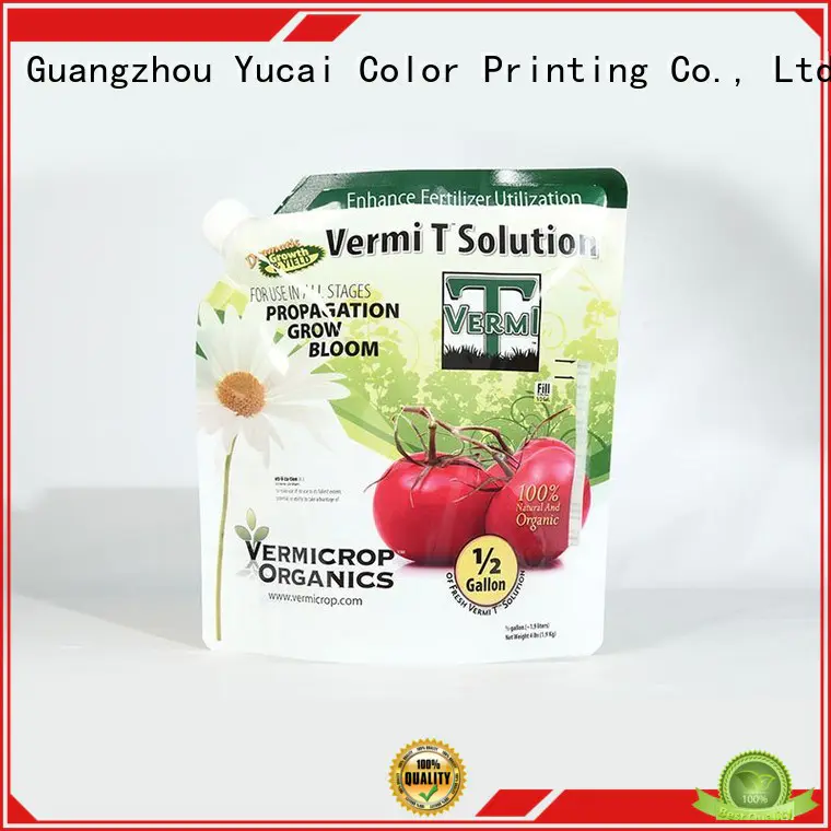 packaging Anti-corrosion Grade fertilizer packaging fertilizer stand up Yucai company