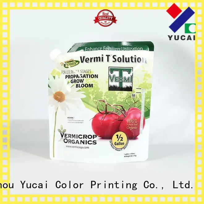 Yucai stand up bags from China for drinks