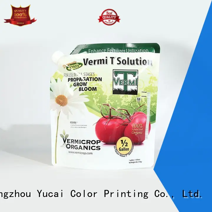 Yucai stand up bags from China for food