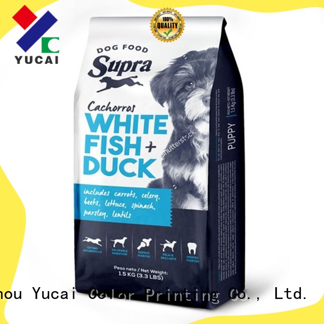 Yucai durable pet food packaging manufacturer for commercial