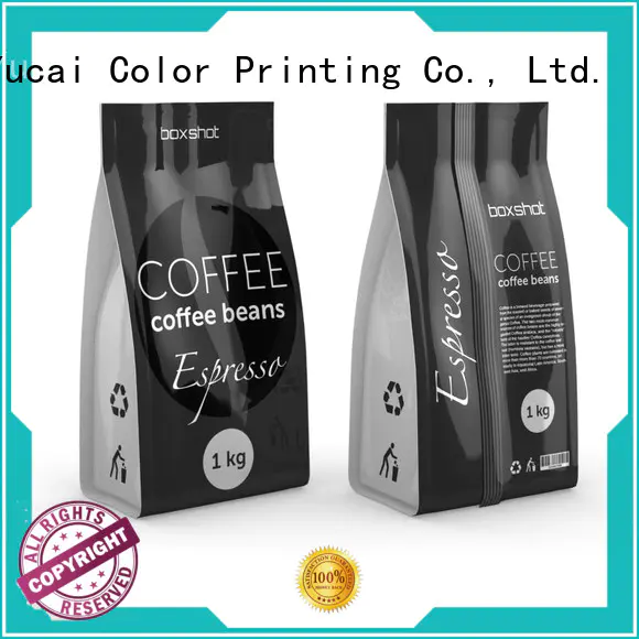 spouted coffee pouches Yucai Brand tea packaging supplier