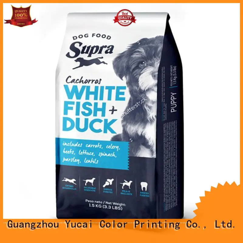 Yucai pet food packaging bag manufacturer for commercial