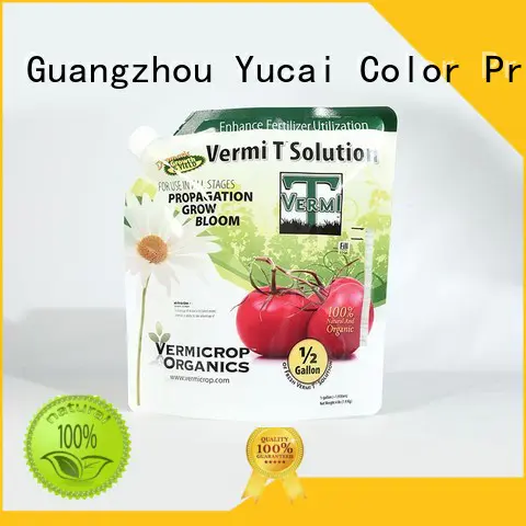 Yucai practical stand up bags from China for food