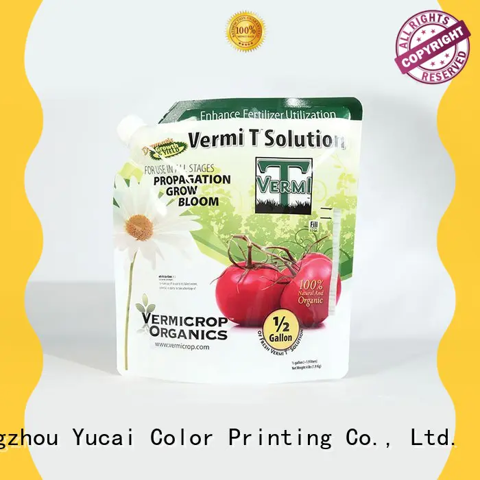 Yucai quality stand up bags directly sale for commercial