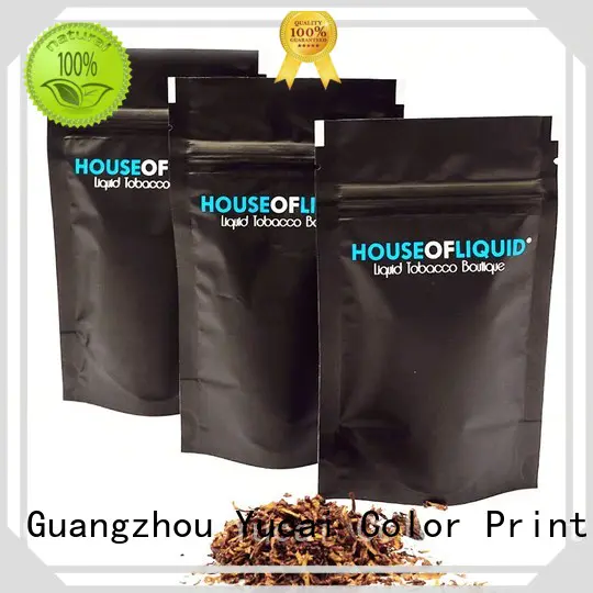 Yucai certificated tobacco pouch factory price for drinks