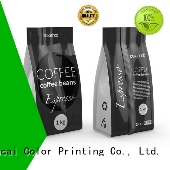 custom printed coffee bags spouted tea packaging Yucai Brand