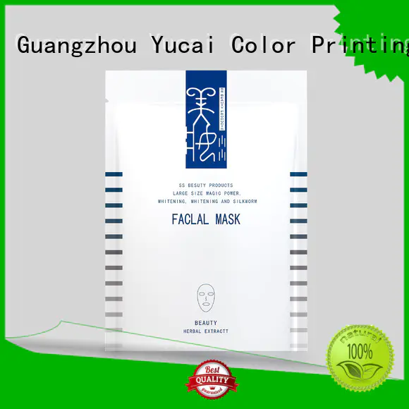 packaging plastic mask facial mask packaging supplier Yucai Brand