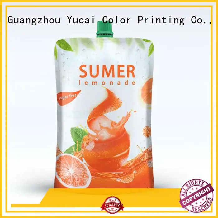 Yucai reusable drink pouches design for food