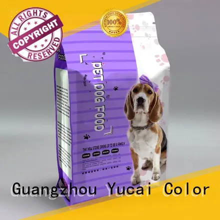 plastic pet food packaging customized for industry