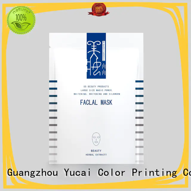 Yucai face mask packaging from China for industry