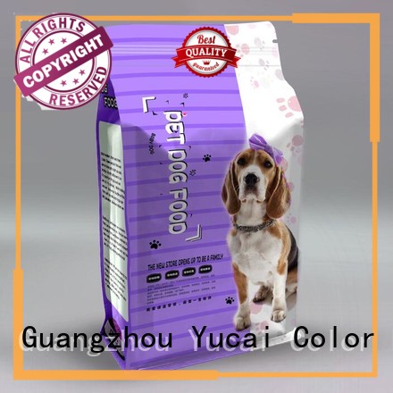 Yucai durable pet food packaging customized for food