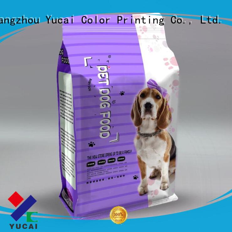 Yucai durable pet food packaging customized for food