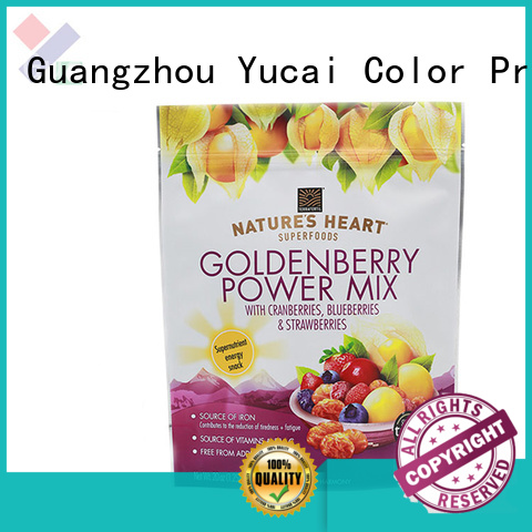 Yucai printed food packaging bag with good price for commercial