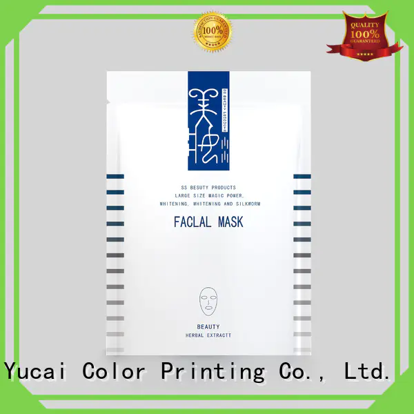 face mask packaging customized for drinks Yucai