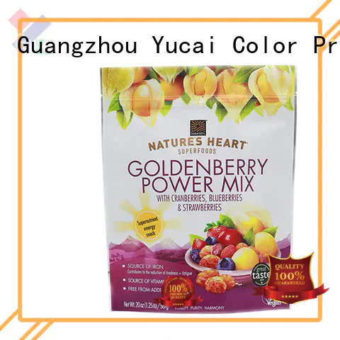 Yucai Brand Food grade food packaging supplies printed factory