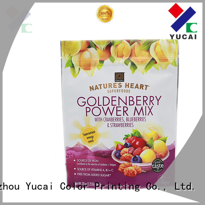 Yucai efficient food packaging bags factory for commercial