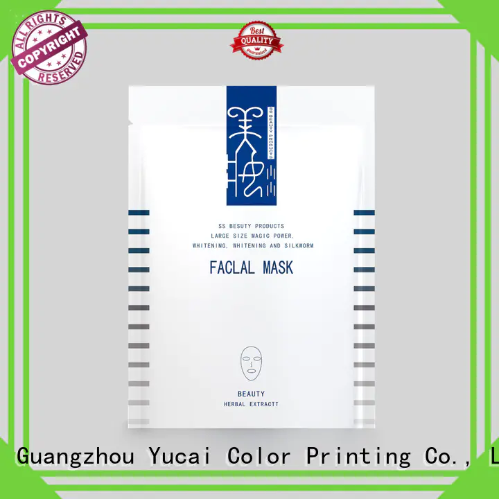 Yucai Brand mask facial facial mask packaging supplier