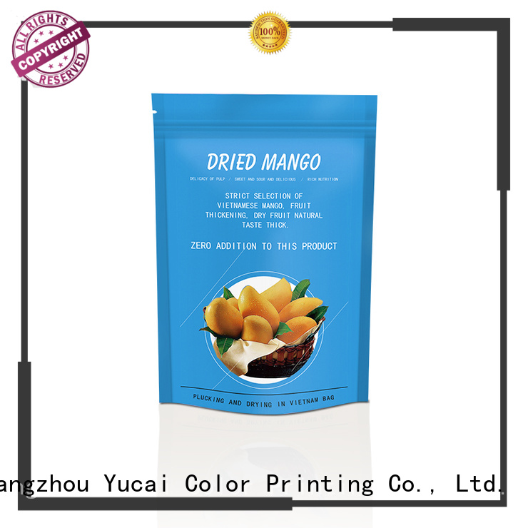 ziplock food packaging bag design for commercial