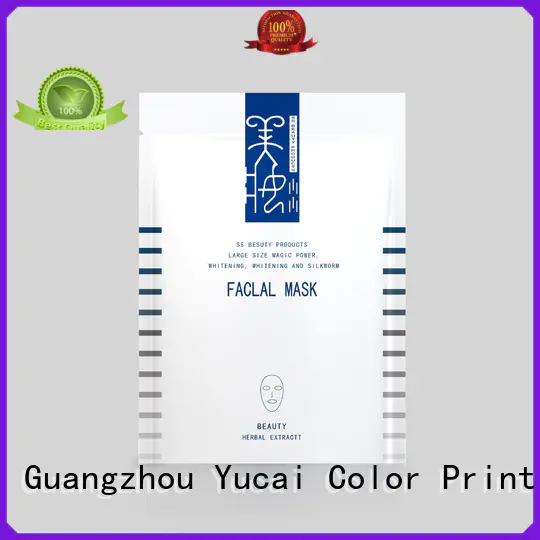 Yucai quality face mask packaging from China for food