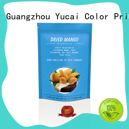 Yucai excellent food packaging bags design for commercial