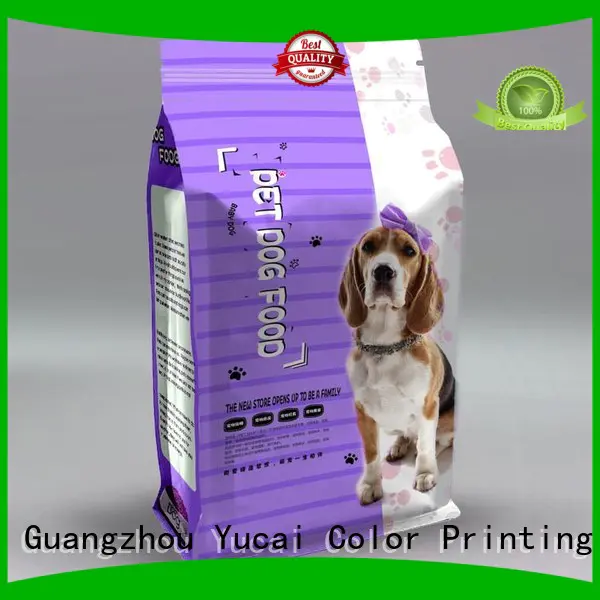 Hot pet food packaging plastic Yucai Brand