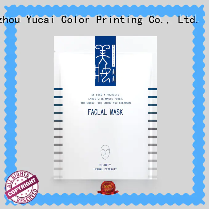Yucai hot selling face mask packaging directly sale for drinks