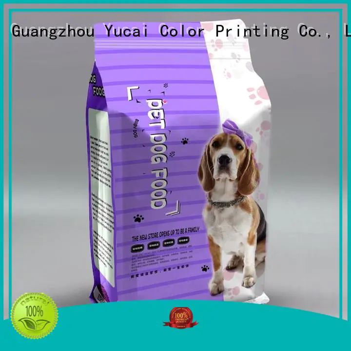 plastic pouches stand Yucai Brand pet food packaging