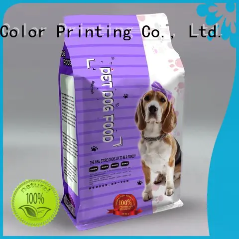 flat pet food packaging bag manufacturer for food