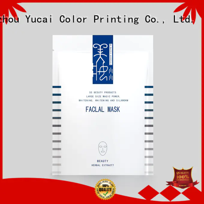 plastic mask facial mask packaging supplier Yucai manufacture