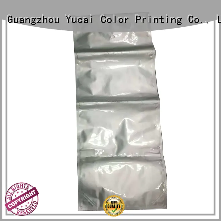 Yucai flat packaging companies directly sale for drinks