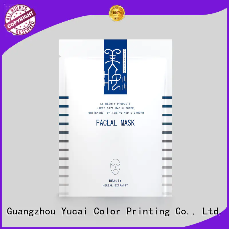 packaging facial mask packaging supplier bag Yucai company