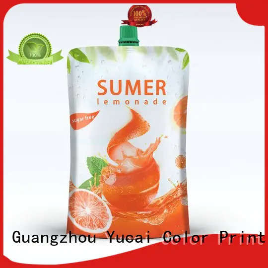 Yucai reusable drink pouches design for commercial