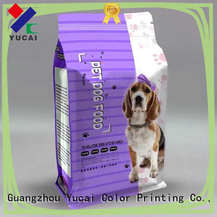 Yucai hot selling pet food packaging bag manufacturer for commercial