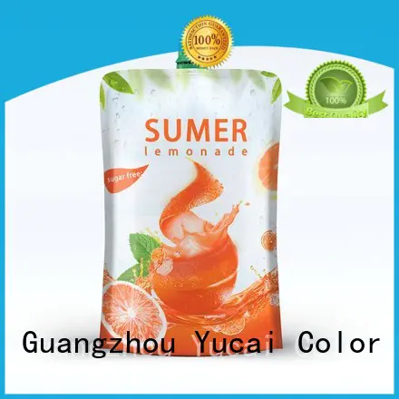 Yucai drink pouches with good price for drinks