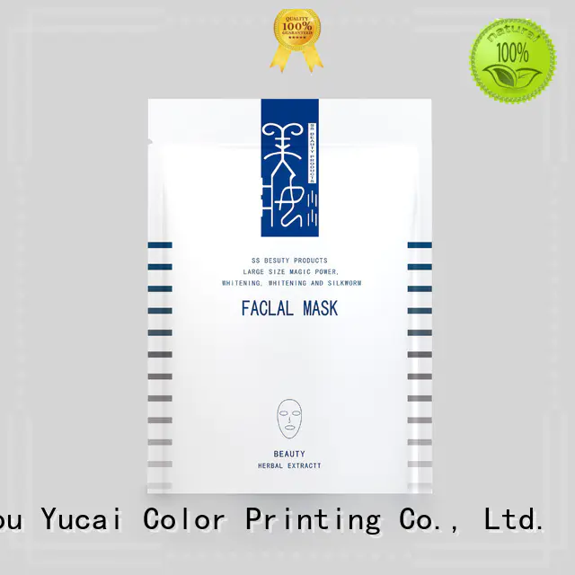 Yucai Brand plastic plastic custom facial mask packaging supplier