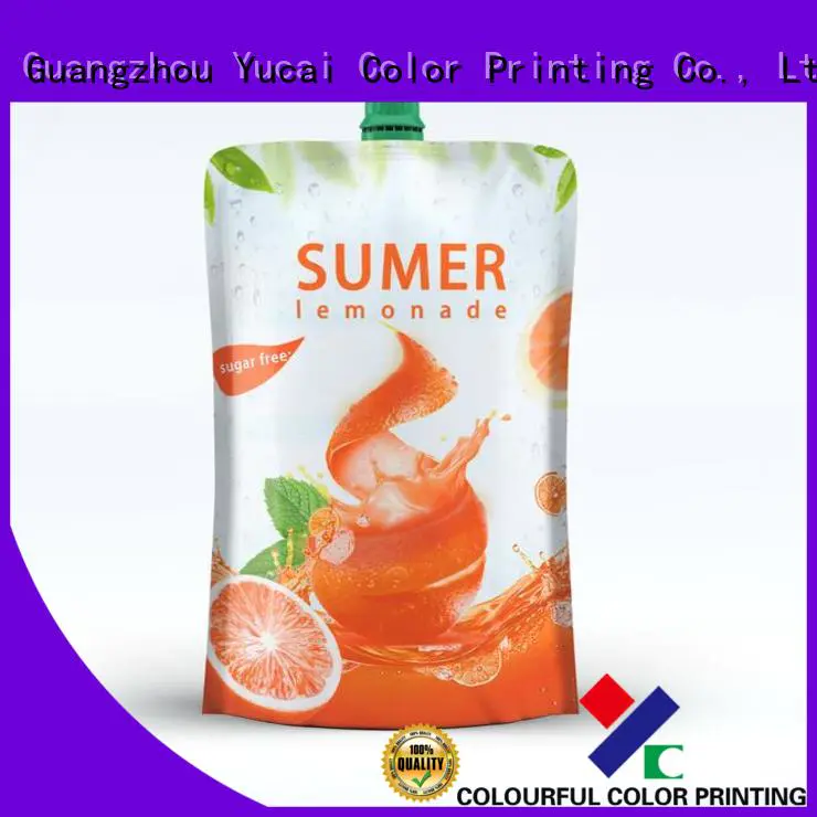spouted packaging drink pouches spouted Yucai Brand