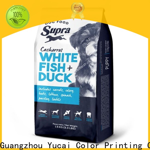 Yucai pet food packaging from China for industry