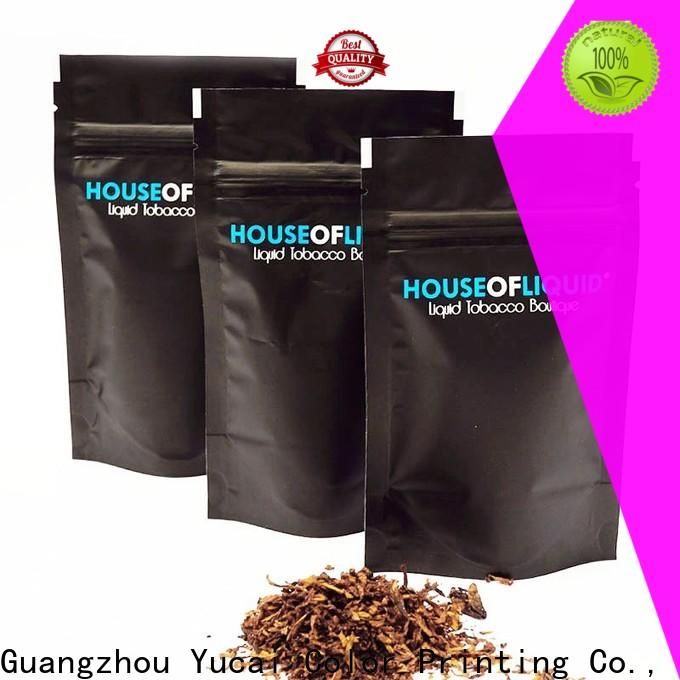 Yucai certificated tobacco pouch supplier for food
