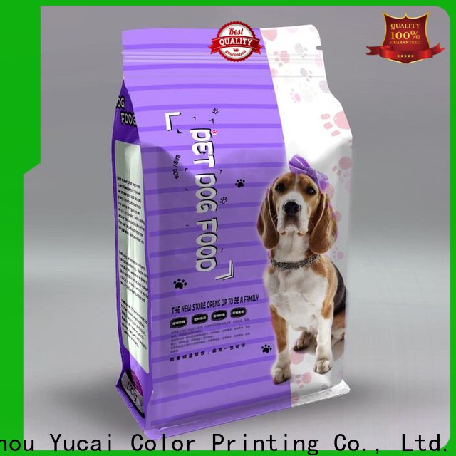 Yucai pet food packaging customized for commercial