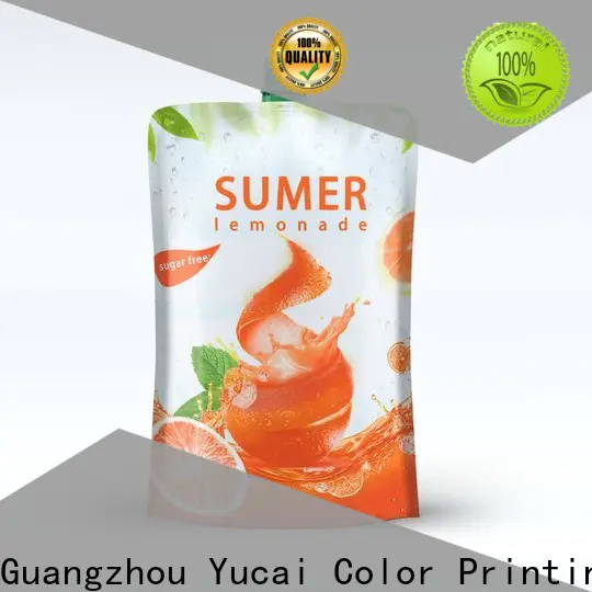 Yucai drink pouches with good price for commercial