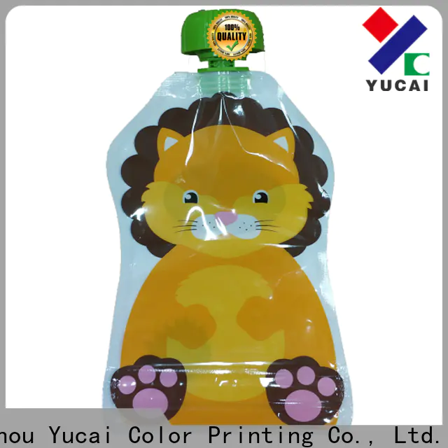 Yucai reusable drink pouches factory for industry
